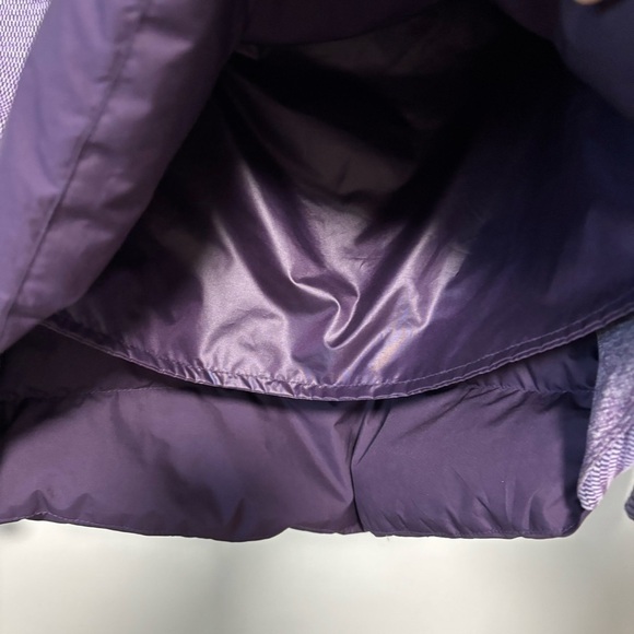 Lululemon Fluff Off Pullover Deep Zinfandel Purple Mini Check Pique Down Jacket - Picture 7 of 10